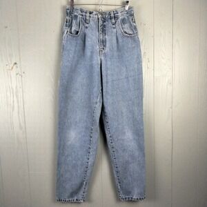 VINTAGE 80s The Limited Mom Jeans Womens 8‎ Pleated Taper Hi Rise 27X28 Grunge